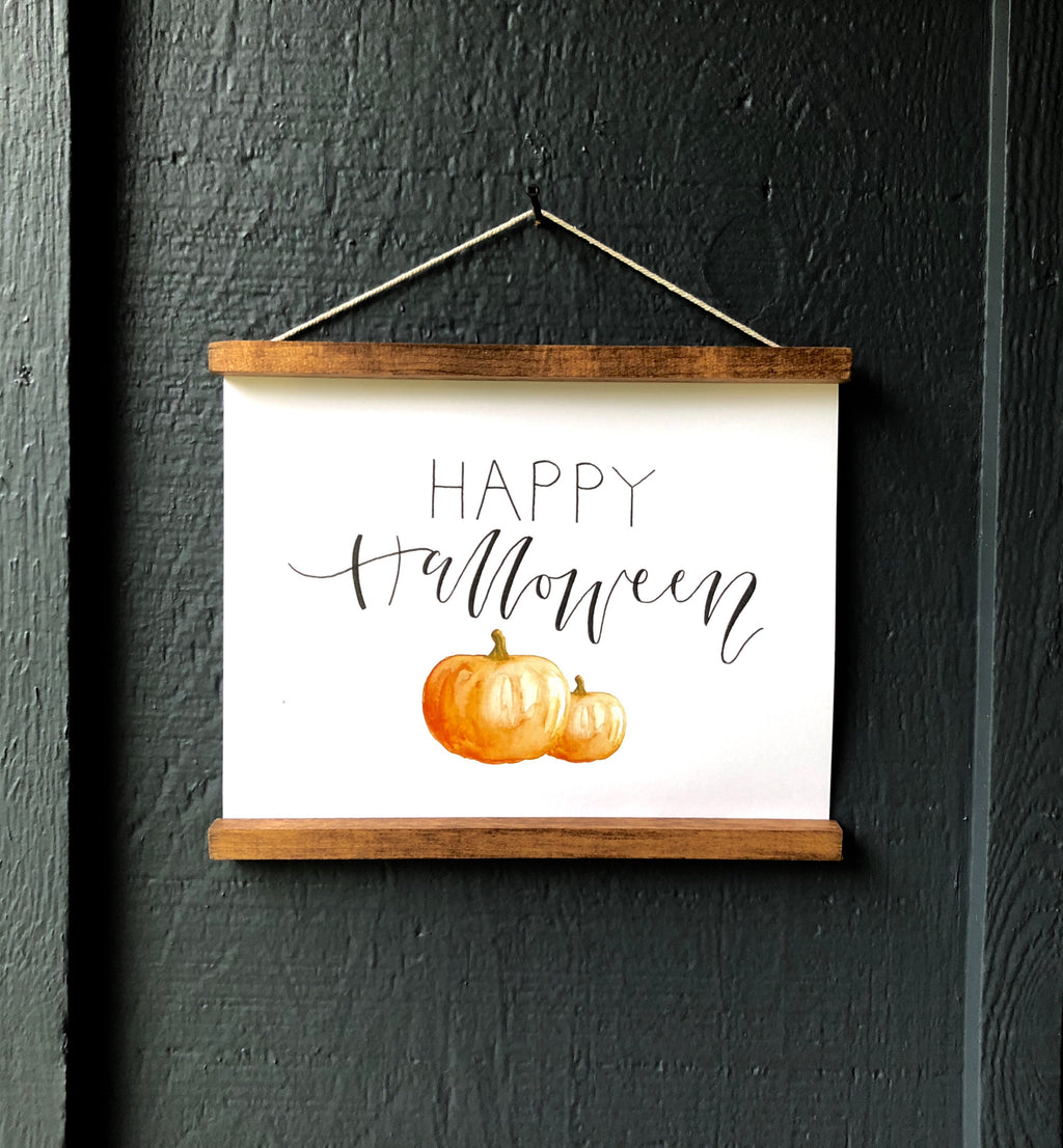 Happy Halloween pumpkin Wooden Frame