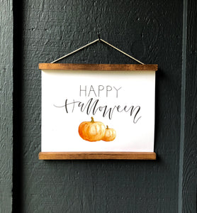 Happy Halloween pumpkin Wooden Frame