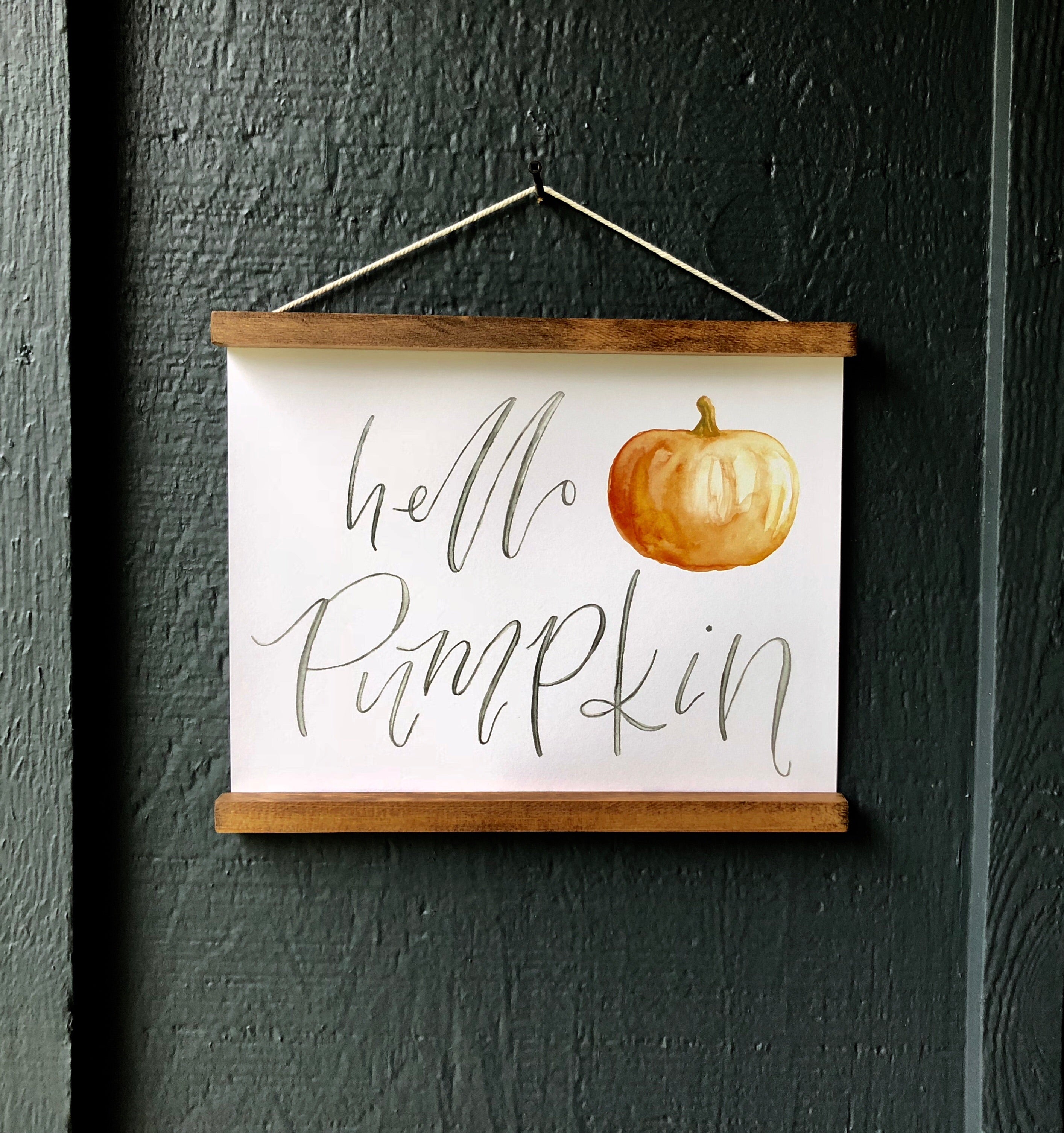 Hello Pumpkin Wooden Frame